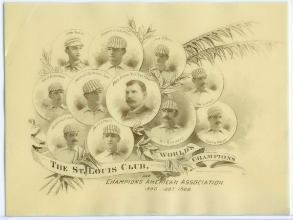 1888 Celinoid St Louis Browns Champions